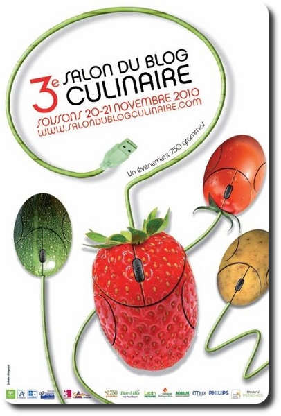 L'affiche du Salon du Blog culinaire 2010