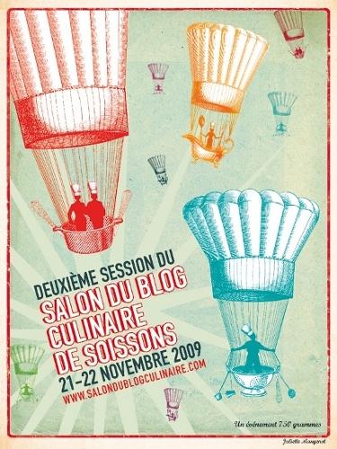 Affiche Salon du Blog Culinaire 2009