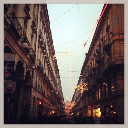 Lumières d'artistes en Via Garibaldi - Turin